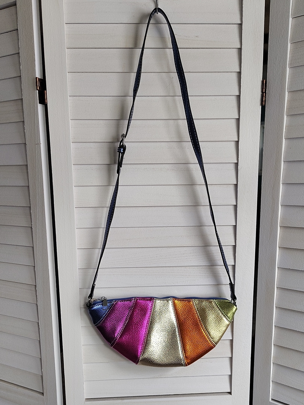 Metallic Rainbow Crossbody Bag